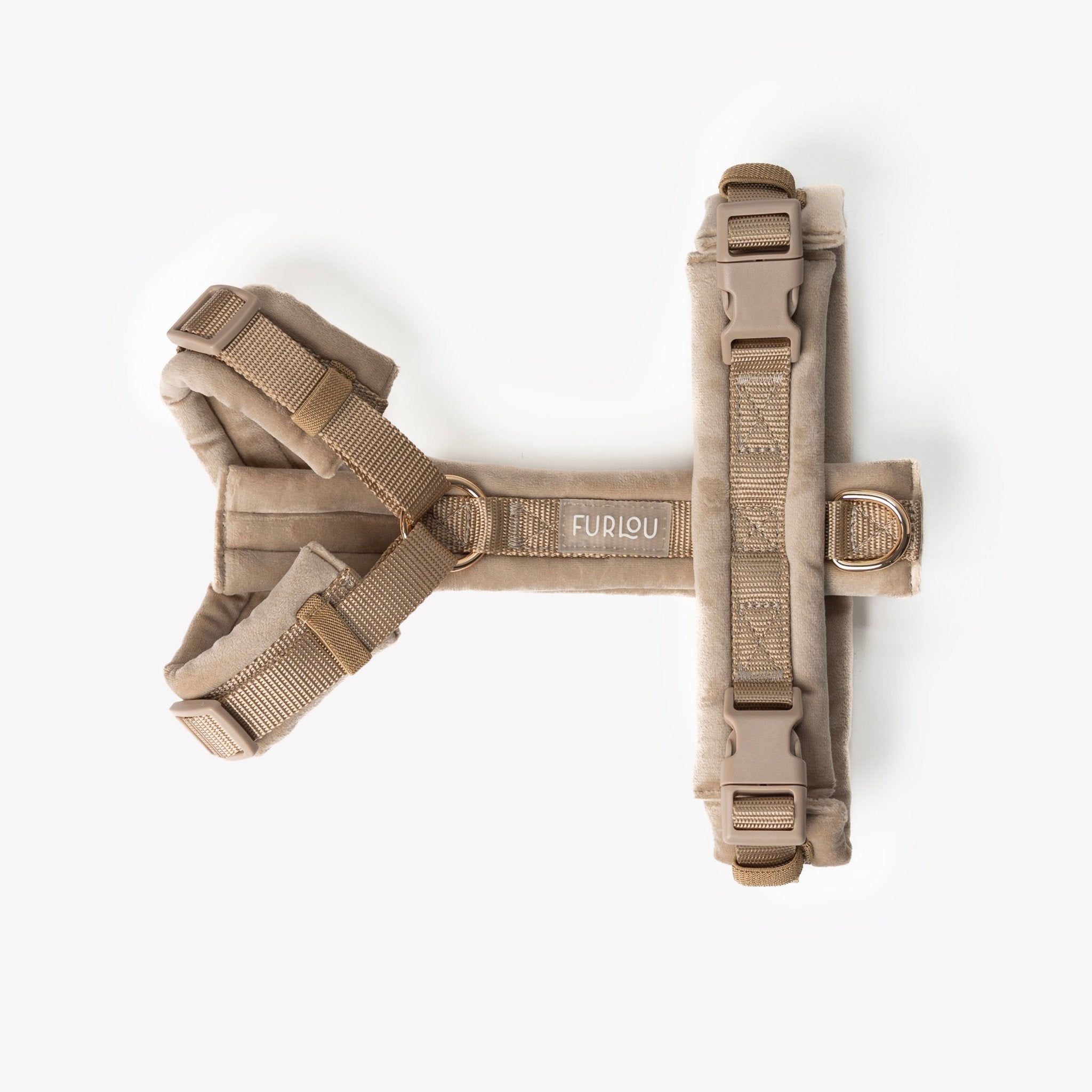 The Velvet Executive Suite: The 4 - Point Precision Harness - Cocoa The Trendy PetVelvet Harness