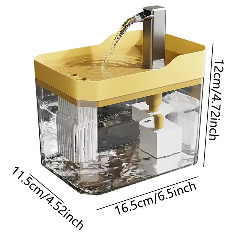 Automatic cat water fountain with filter, USB - powered, anti - dry & circular filtration.  - Cat Supplies