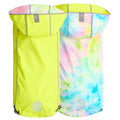 Reversible Raincoat - Neon Yellow With Tie Dye - Cocoa The Trendy PetPets - Dog Supplies
