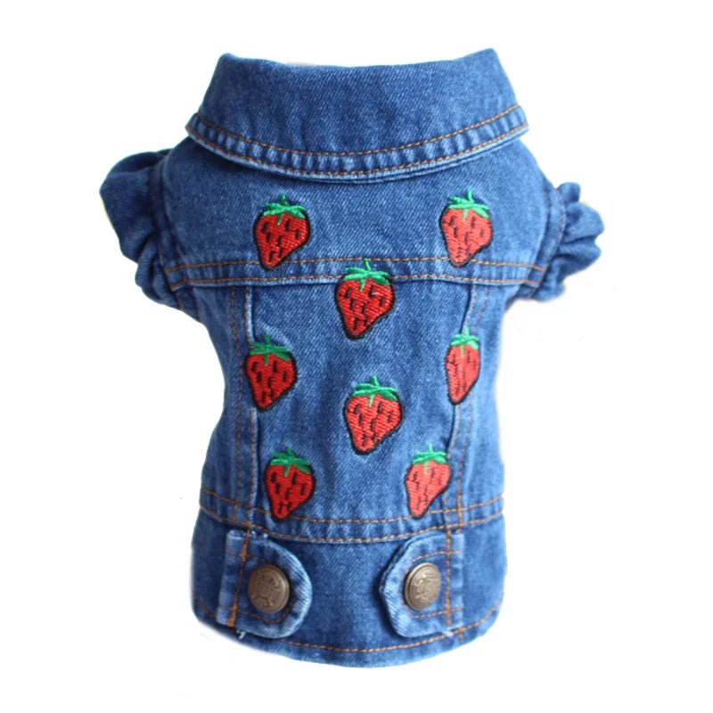Denim Dog Clothes for Small Dogs - Cocoa The Trendy PetPets
