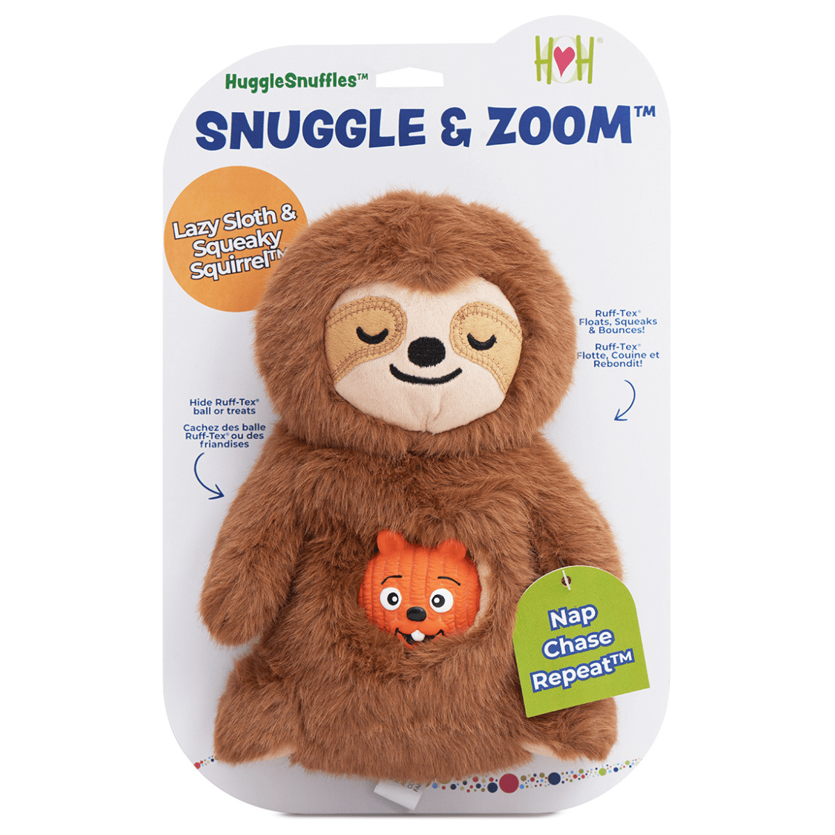 HuggleSnuffles™ Snuggle & Zoom™ Enrichment Toy - Cocoa The Trendy Pet