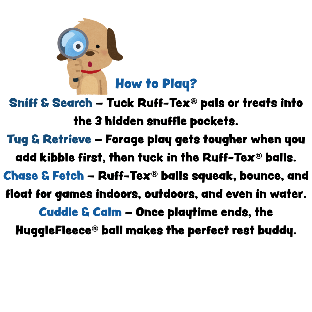 HuggleSnuffles™ SnuffleSphere™ Puzzle Ball - Cocoa The Trendy Petpet puzzle toy