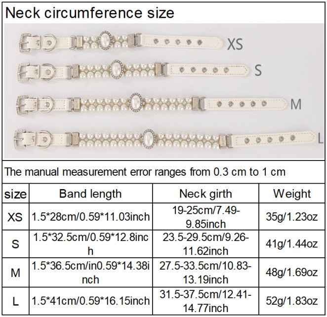The Princess of the Boardroom: Luxury Pearl Collar *VERY LIMITED SUPPLY* Sorry, no discount on this item - Cocoa The Trendy Pet