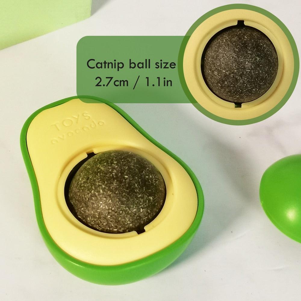 The CEO’s Secret Stash: The Avocado Catnip Wall Ball - Cocoa The Trendy PetHM98PB454FHY