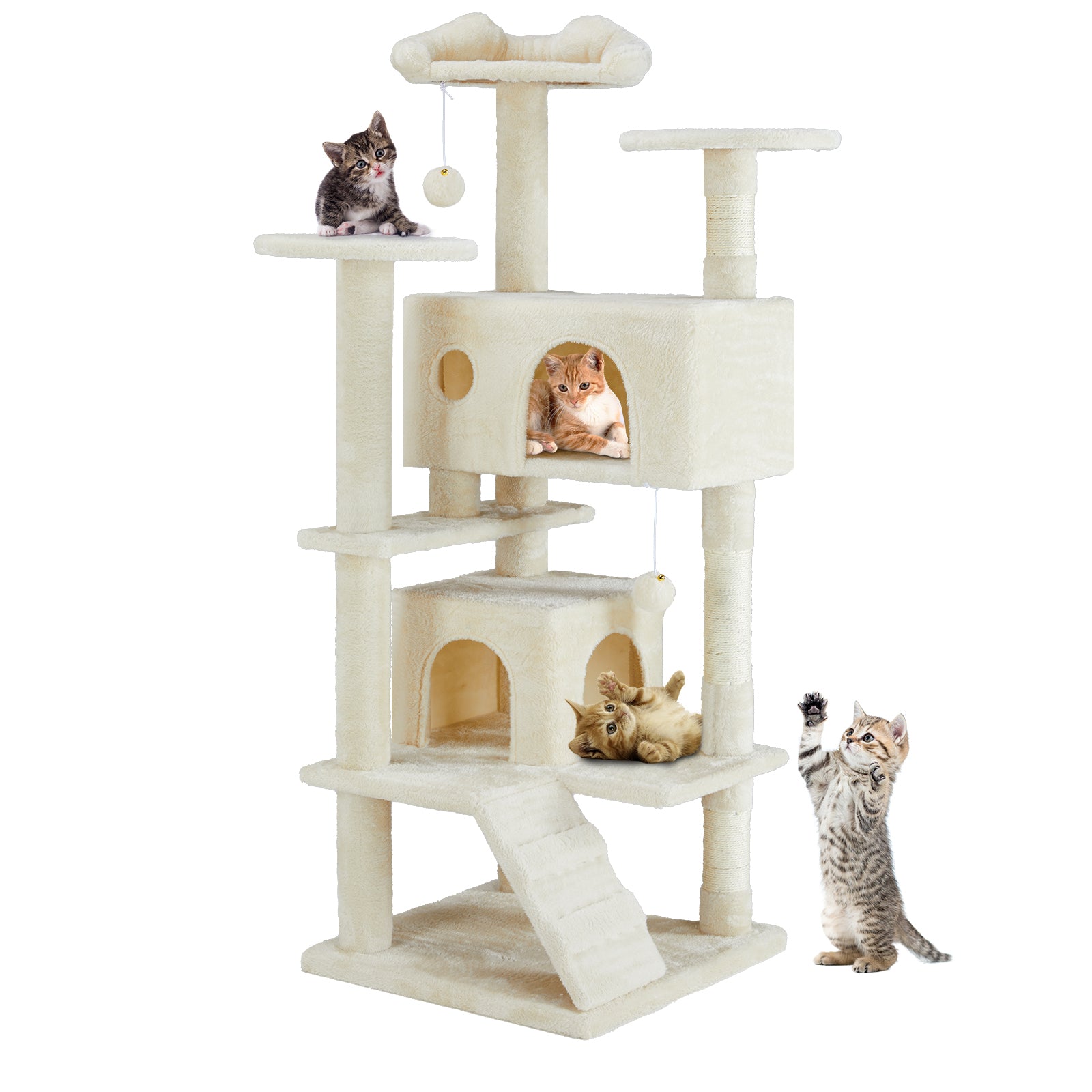 Multi Functional Cat Treehouse Cat Climbing Frame - Cocoa The Trendy PetPet Supplies